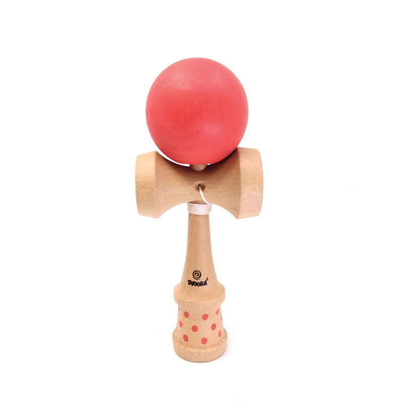 Kendama Geom roja – Juego de habilidad de madera – Kulturdenda