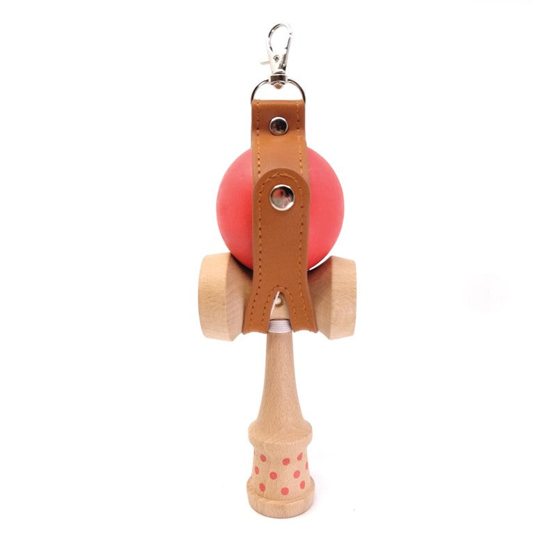 Kendama Geom roja – Juego de habilidad de madera – Kulturdenda