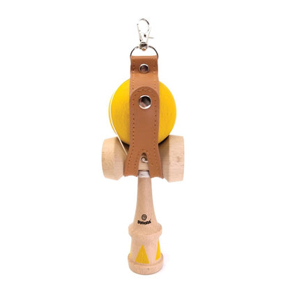 Kendama Geom amarilla – Juego de habilidad de madera – Kulturdenda