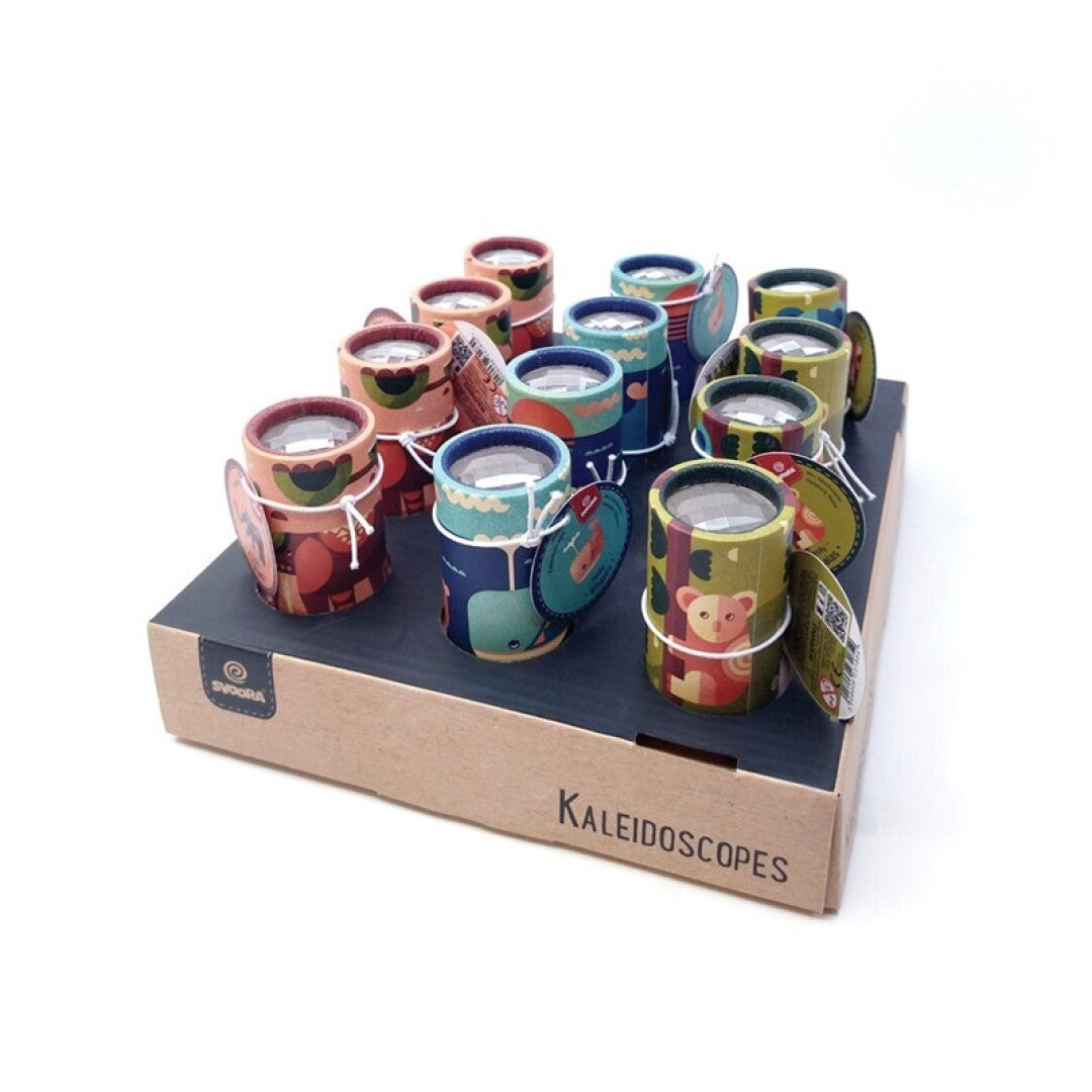 Mini caleidoscopio Families – Caleidoscopio de bolsillo (modelo aleatorio) – Kulturdenda