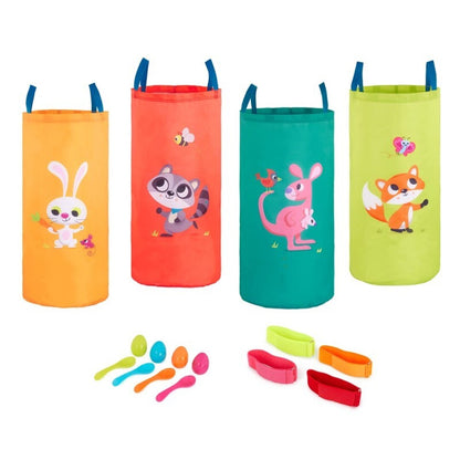 Set Juegos Clásicos Infantiles – Carrera de sacos, tres piernas y huevo con cuchara