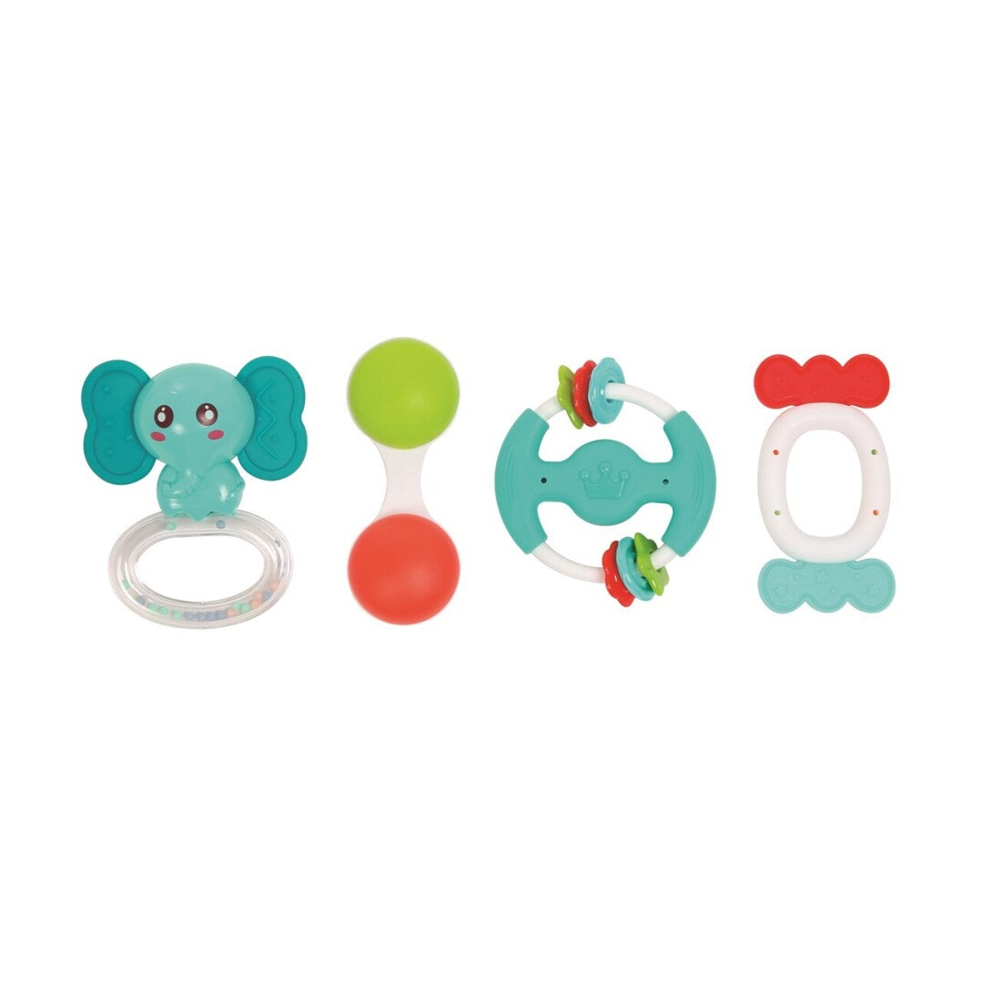 Set de 4 sonajeros Ludi – Sonajeros para bebé – Kulturdenda