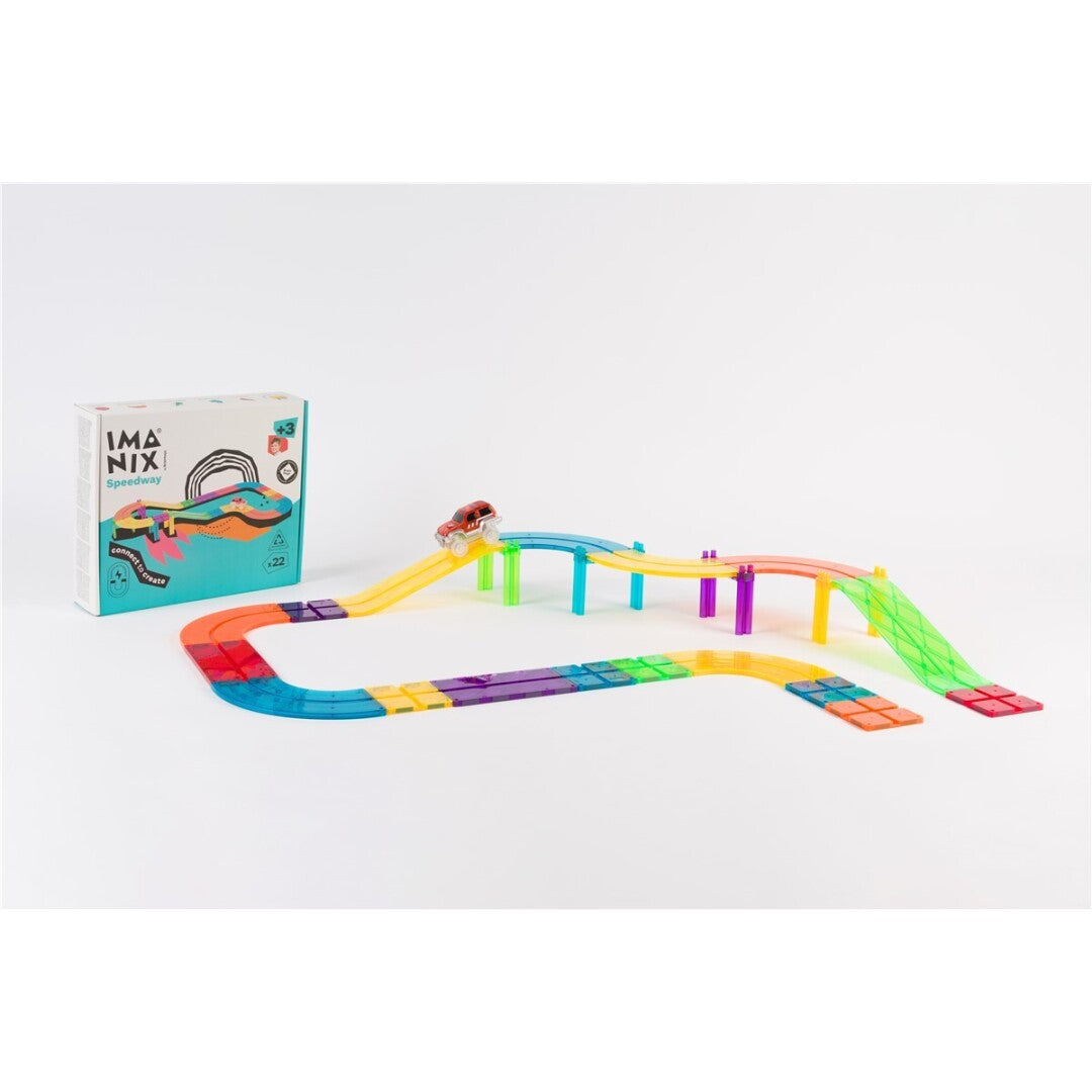 Imanix Carreras – Pista magnética de coches (22 piezas)