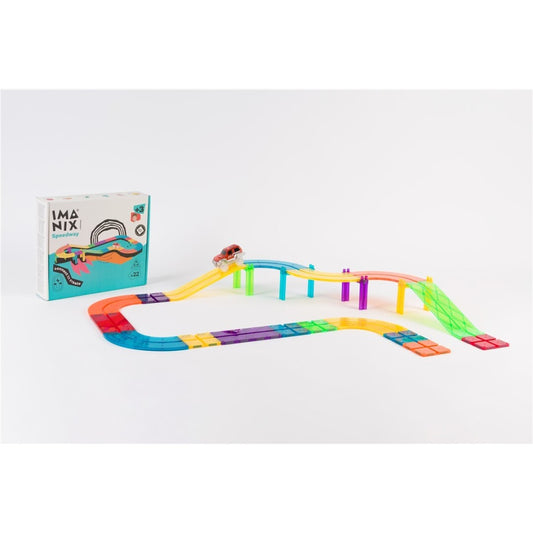 Imanix Carreras – Pista magnética de coches (22 piezas)