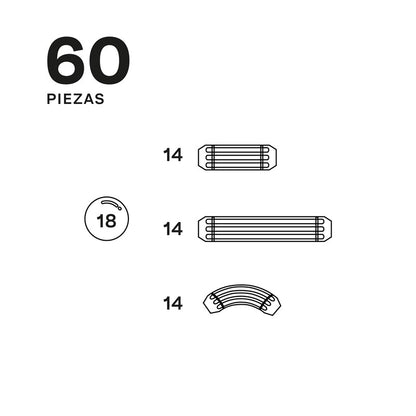 Imabars – Juego de construcción magnético con barras y esferas (60 piezas)