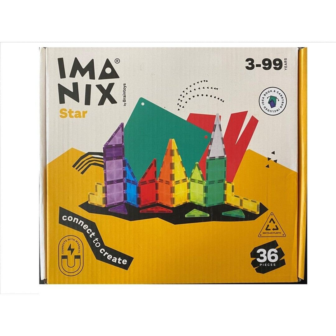 Imanix Star – Juego de construcción magnético creativo (36 piezas)