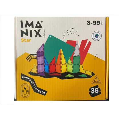 Imanix Star – Juego de construcción magnético creativo (36 piezas)
