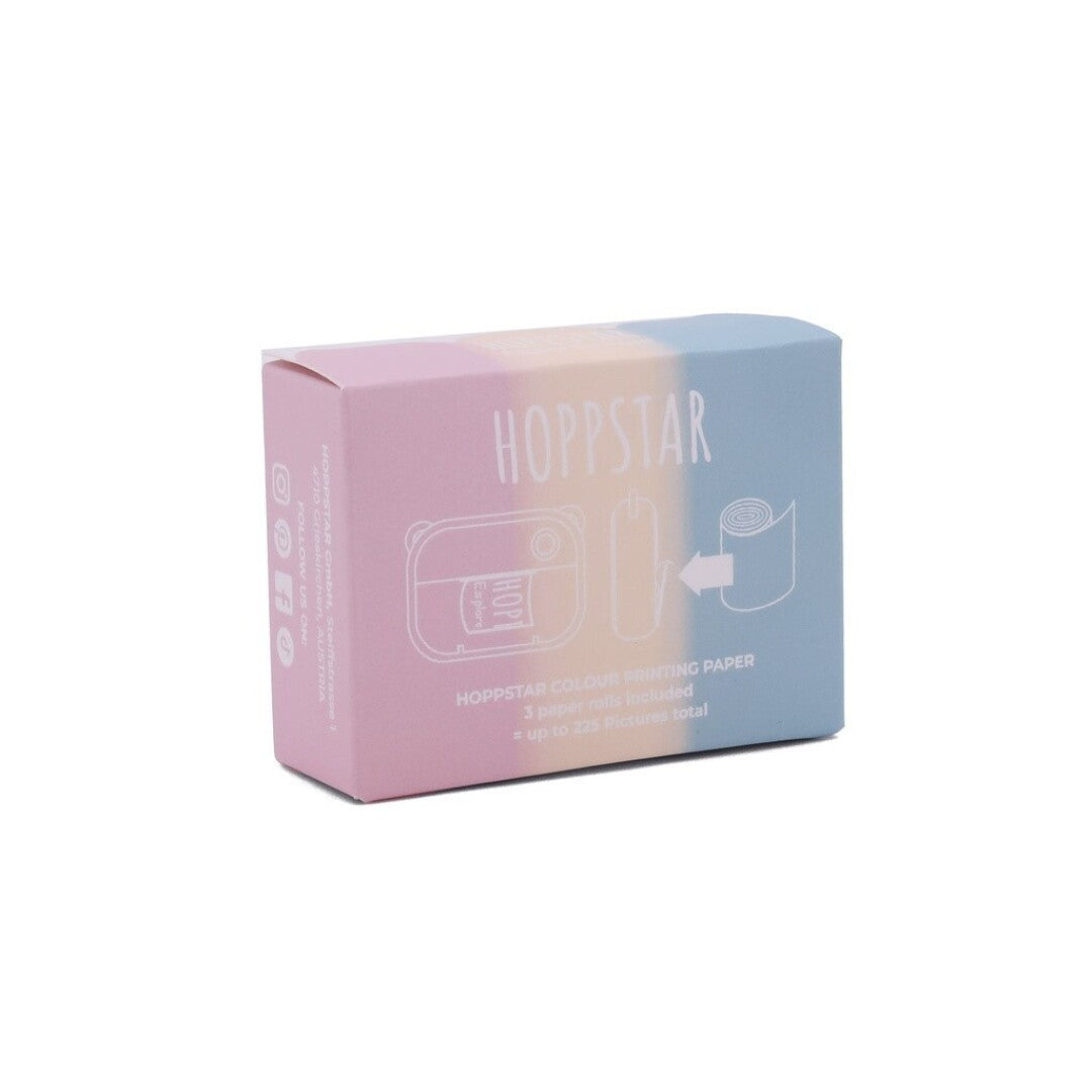 Hopstar Recarga 3 rollos de papel térmico de colores