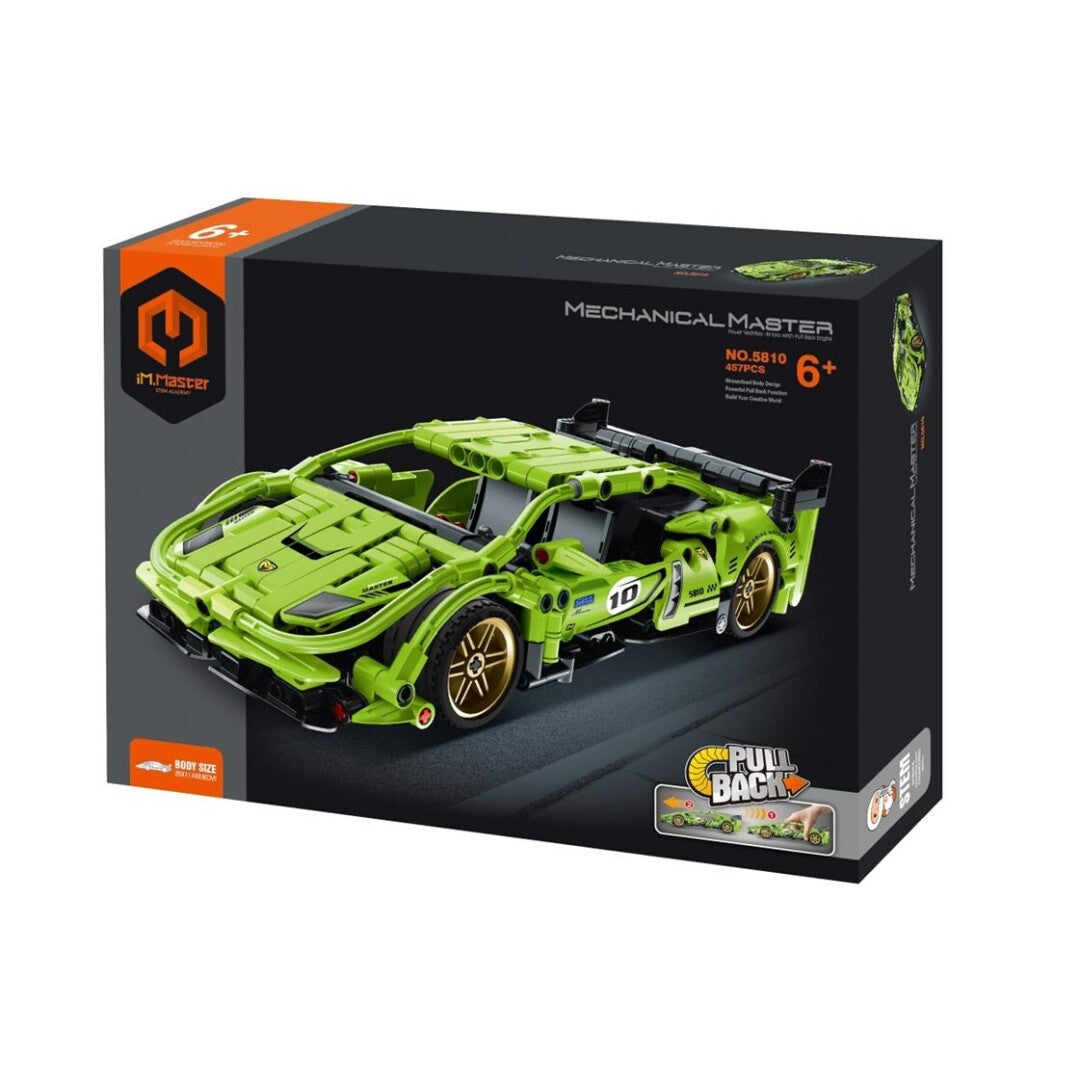 IM Master Coche de carreras verde – 457 piezas (compatible)