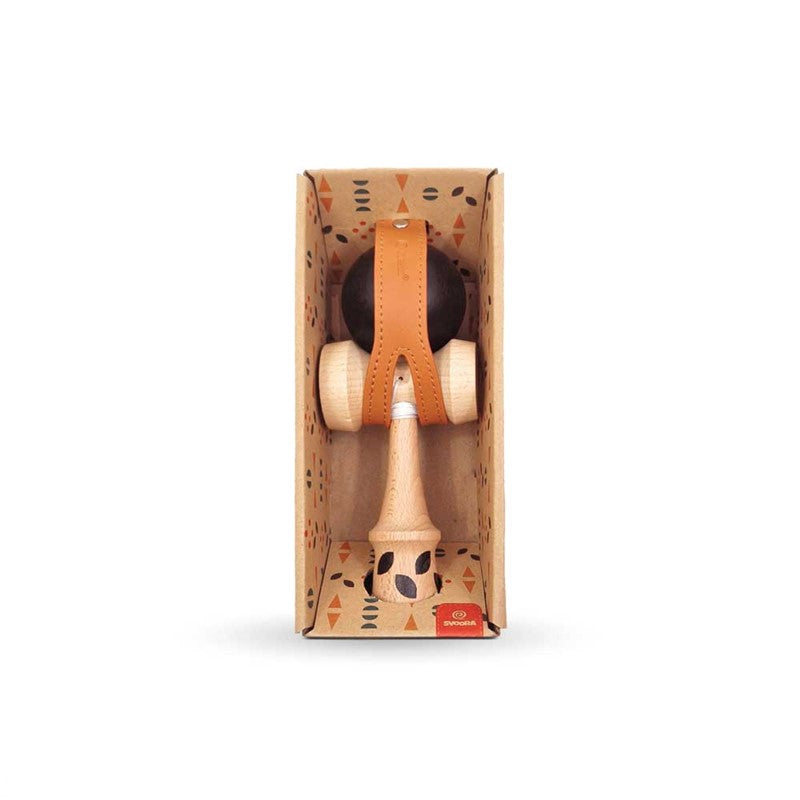 Kendama Geom negra – Juego de habilidad de madera – Kulturdenda