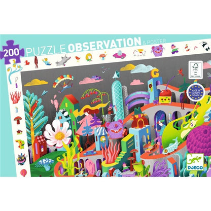 Puzzle de observación Crazy Town – Puzzle infantil – Kulturdenda