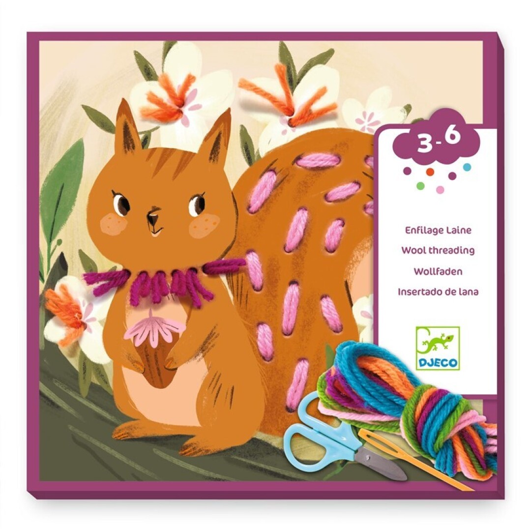 Ensartes Experimentos con hilos – Kit de ensartar infantil – Kulturdenda