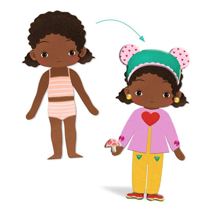 Collage Vestidos de suavidad – Kit de collage infantil – Kulturdenda