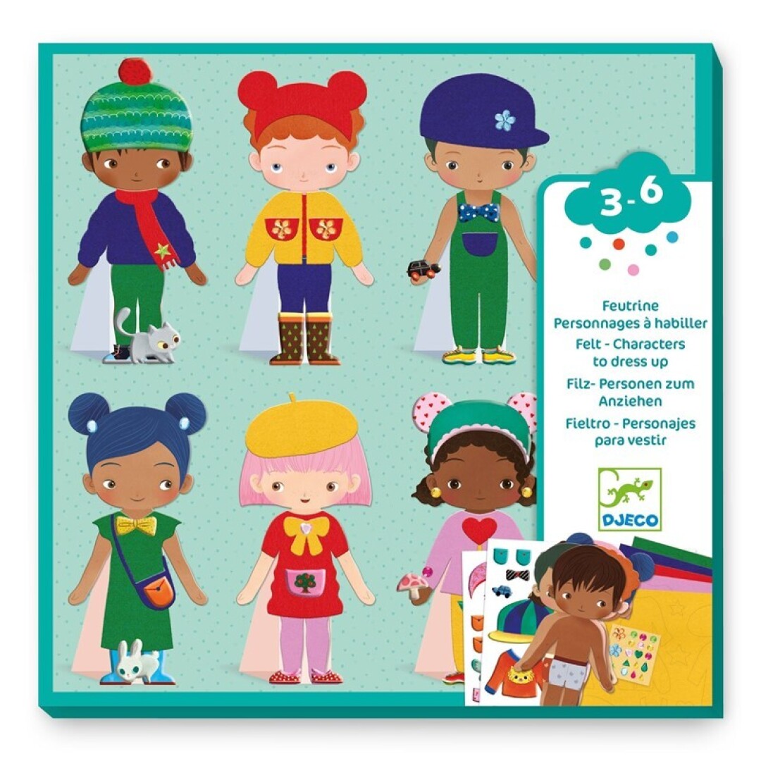 Collage Vestidos de suavidad – Kit de collage infantil – Kulturdenda