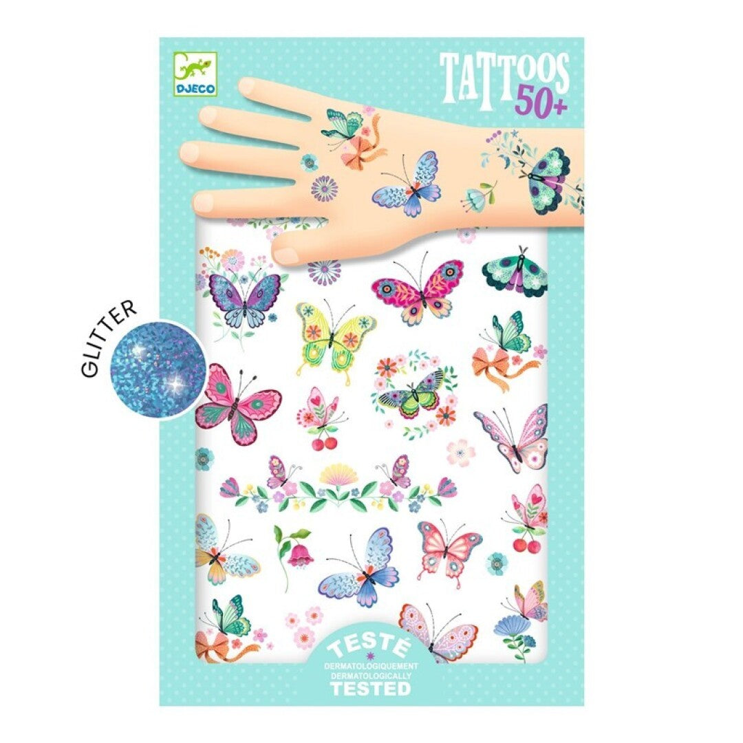 Tatuajes infantiles Mariposas de ensueño – Pegatinas temporales