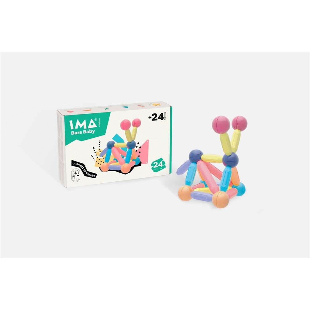 Imabars Baby 24 piezas – Construcción magnética infantil – Kulturdenda