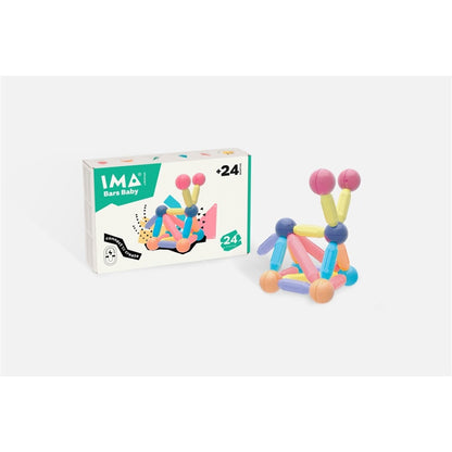 Imabars Baby 24 piezas – Construcción magnética infantil – Kulturdenda