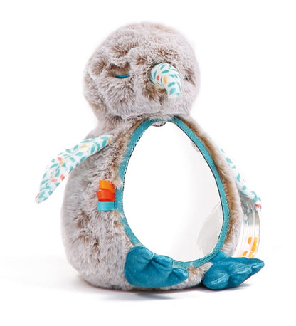 Peluche sensorial Ludi Kiwi con espejo – Estimulación bebé