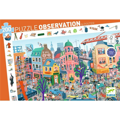 Puzzle de observación La ciudad – Puzzle infantil – Kulturdenda
