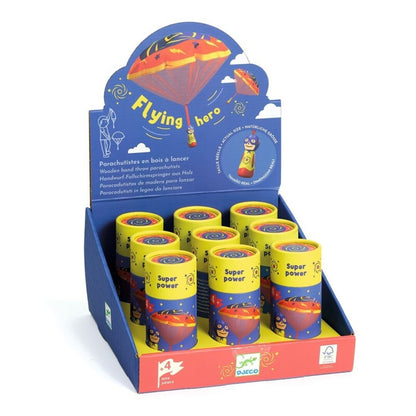 Paracaidista SuperPower – Figura con paracaídas (modelo aleatorio)