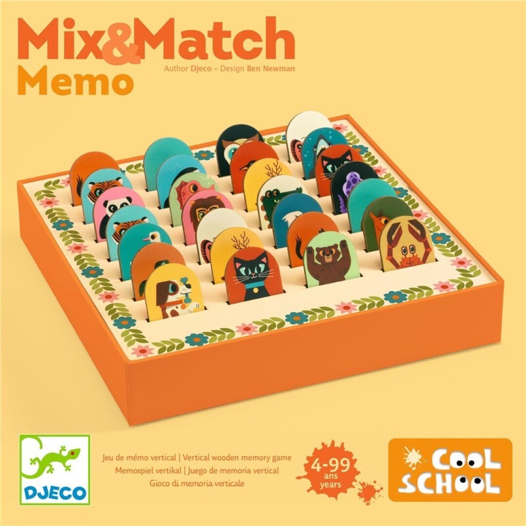 Juego Cool School Memo Mix&Match – Juego de memoria infantil – Kulturdenda
