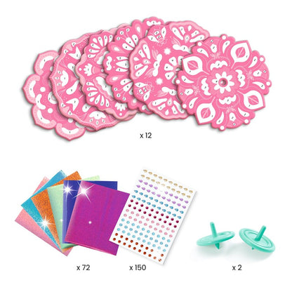 DIY Flower Power – Kit Creativo de Trompos Decorativos para Niños