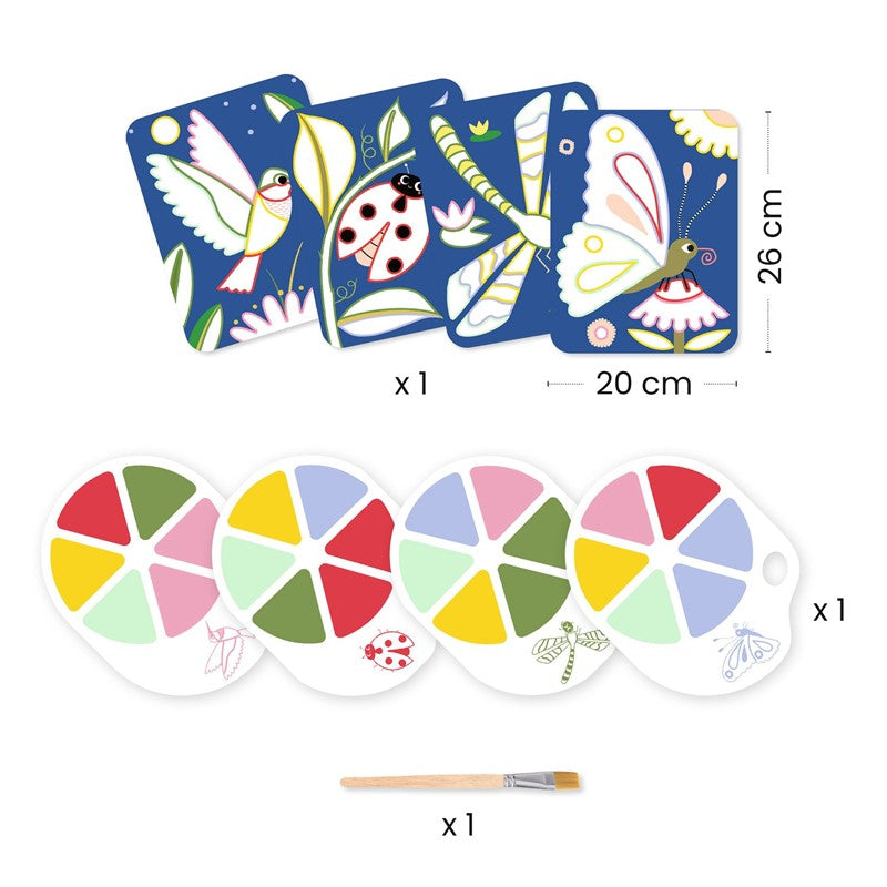 Pintura con paleta Los bichitos – Kit de pintura infantil – Kulturdenda