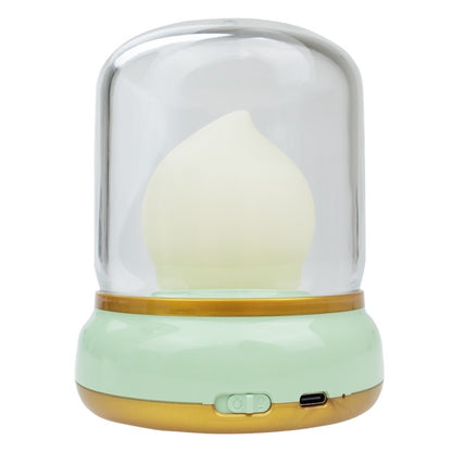 Lámpara de Noche Infantil LED Llama Verde – Luz Ambiental Regulable