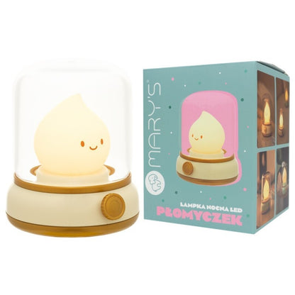 Lámpara de Noche Infantil LED Llama Amarilla – Luz Cálida Regulable