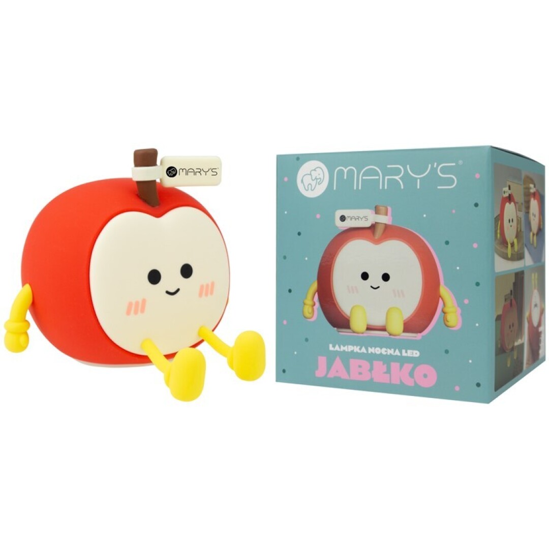 Lámpara de Noche Infantil LED Manzana – Luz Cálida Regulable