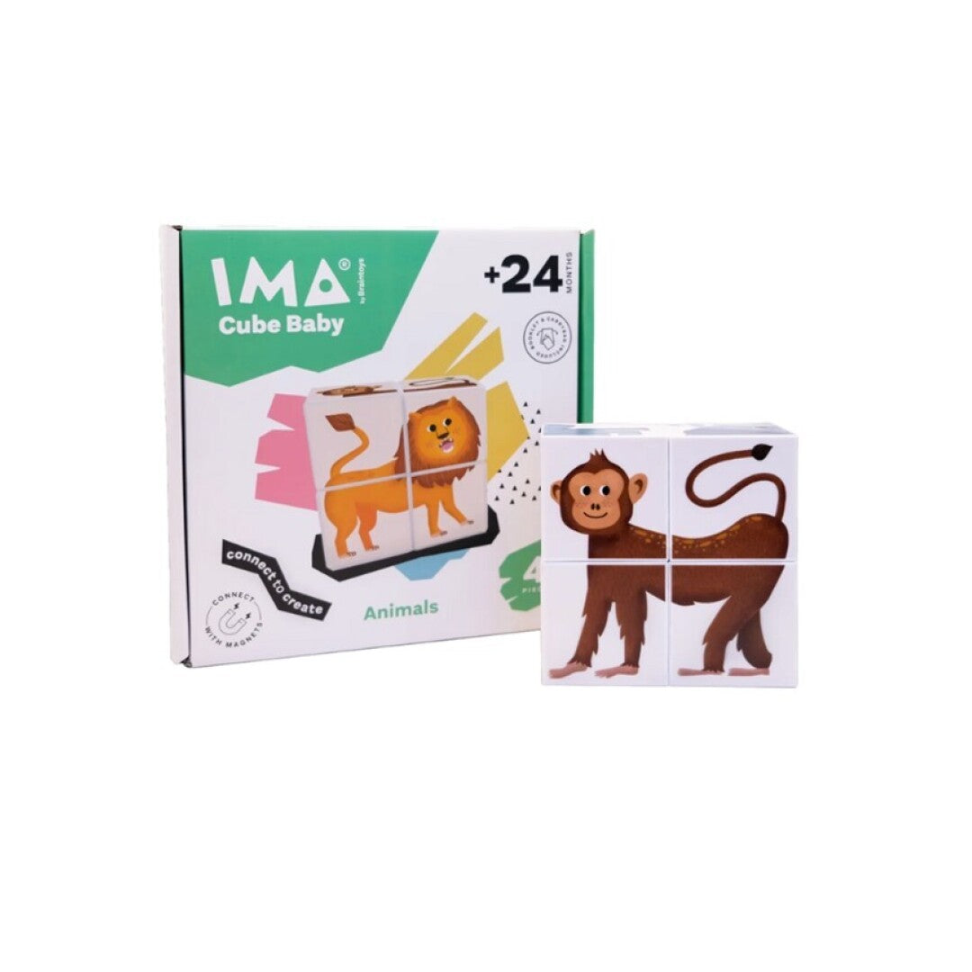 Imanix Cube Baby Animales 4 piezas – Cubos magnéticos – Kulturdenda
