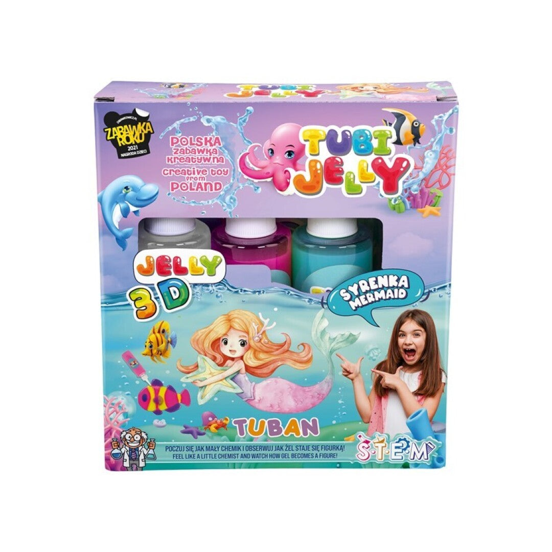 Kit Tubi Jelly 3D Sirena – Crea figuras mágicas en 3D