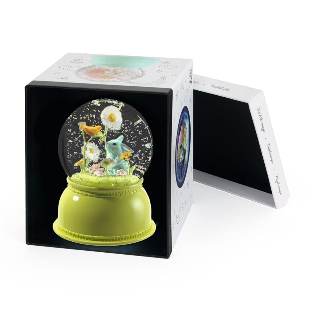 Lámpara bola de nieve Rabbit – Lámpara infantil decorativa – Kulturdenda