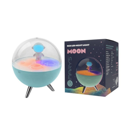Lámpara de Noche Infantil Luna LED RGB – Luz Multicolor