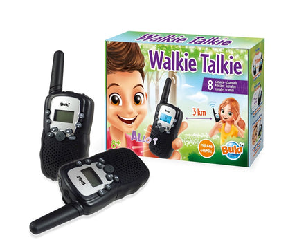 Walkie Talkies Buki para niños con alcance 3 km