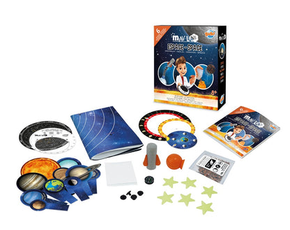 Mini laboratorio espacial Buki kit científico espacio