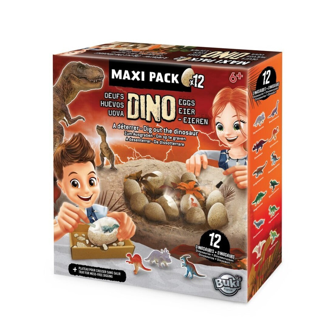 Buki Dino Mega Egg Maxi Pack – Huevos de dinosaurio sorpresa – Kulturdenda