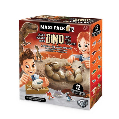 Buki Dino Mega Egg Maxi Pack – Huevos de dinosaurio sorpresa – Kulturdenda