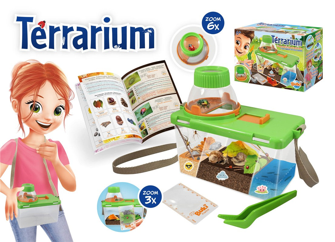 Buki Terrario – Kit de ciencias y jardinería infantil – Kulturdenda
