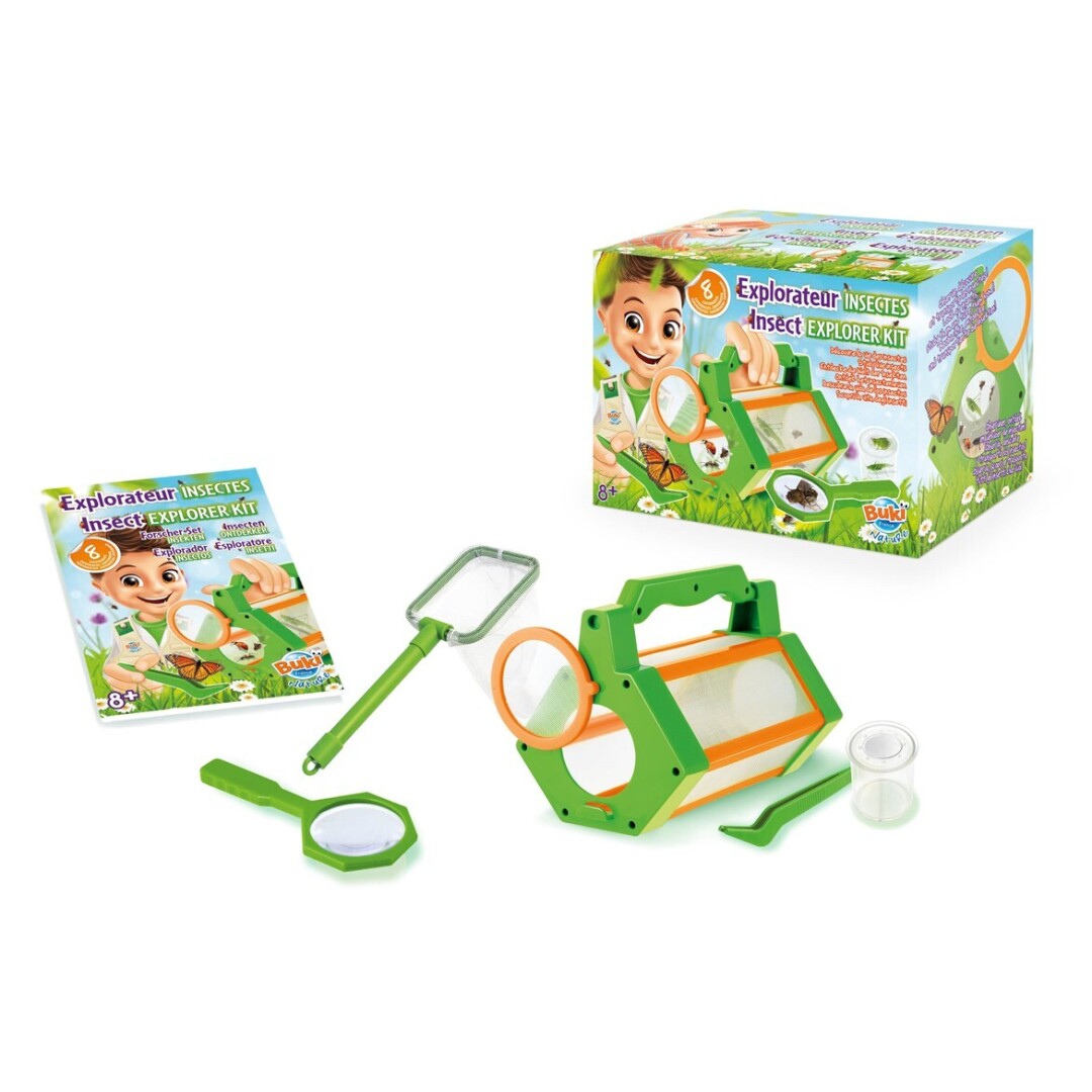 Kit explorador de insectos Buki lupa y observación