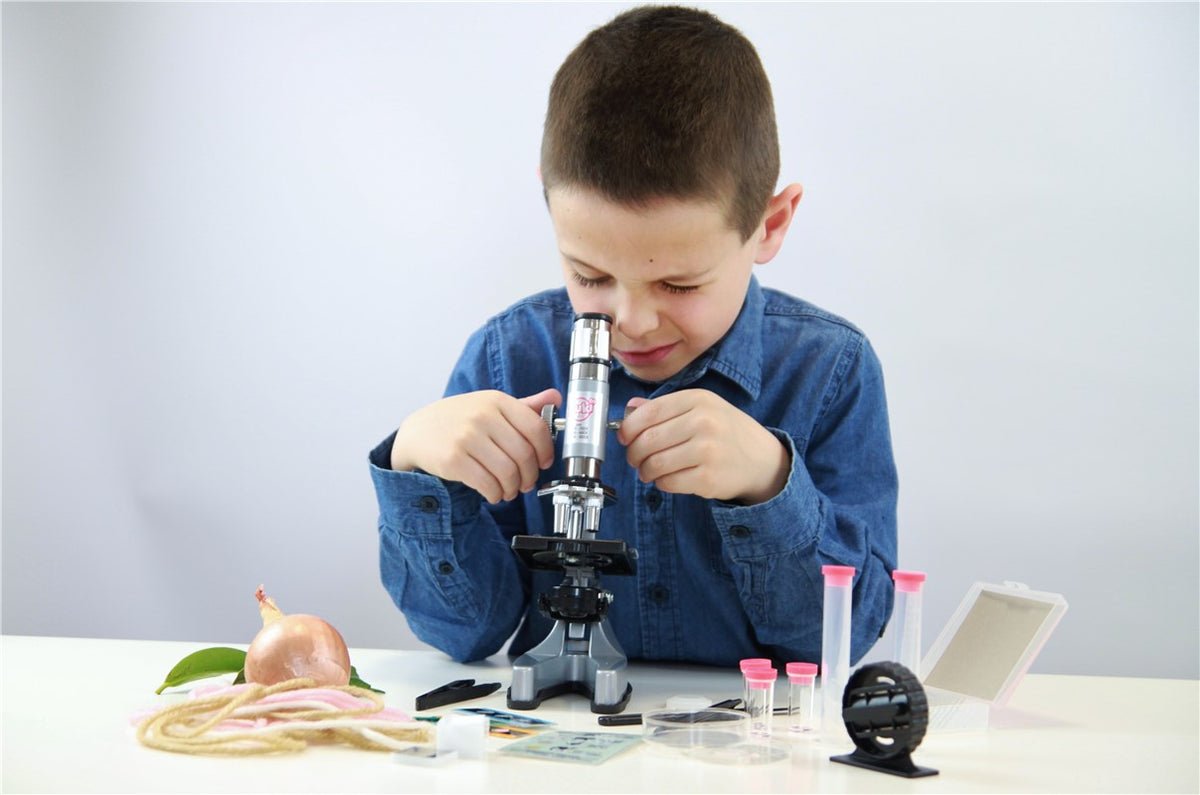 Buki Microscopio con 30 experimentos – Kit de ciencias infantil – Kulturdenda