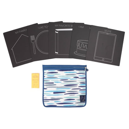 Set de pizarra Selfie con estuche – Pizarra de tiza infantil – Kulturdenda