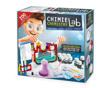Laboratorio de química infantil Buki 200 experimentos