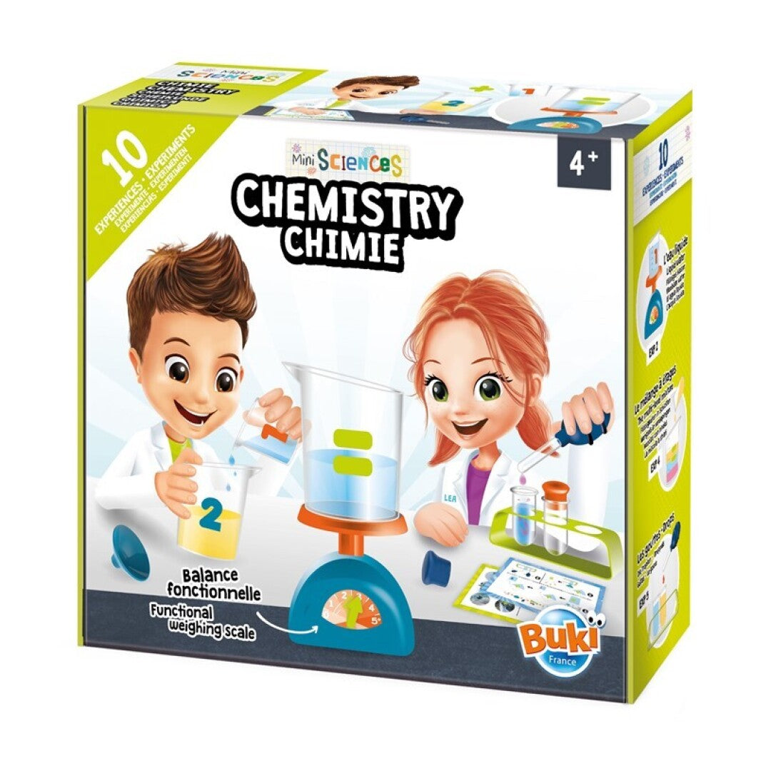 Mini laboratorio de química Buki para niños