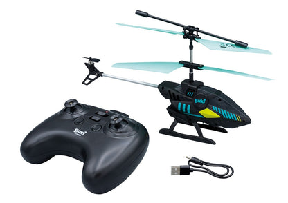 Helicóptero R/C Buki control remoto con luces y vuelo estable