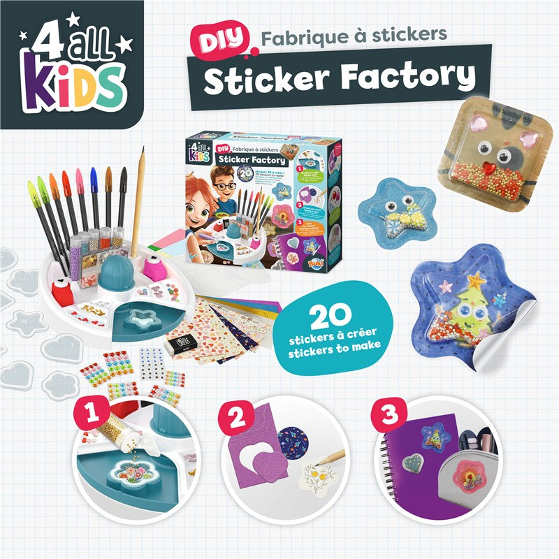 Buki Estación de pegatinas – Kit creativo infantil – Kulturdenda