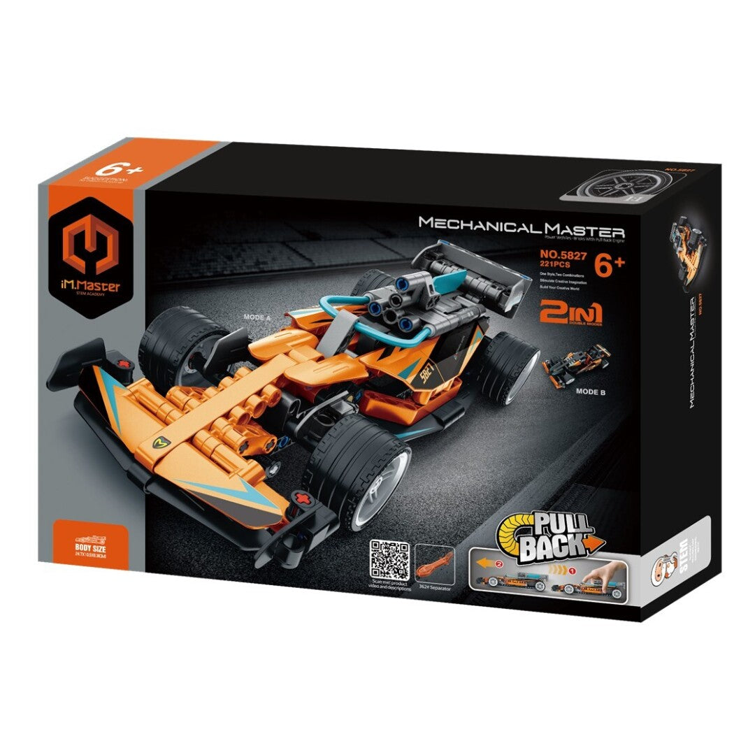IM Master Coche de carreras 2 en 1 – 220 piezas (compatible)