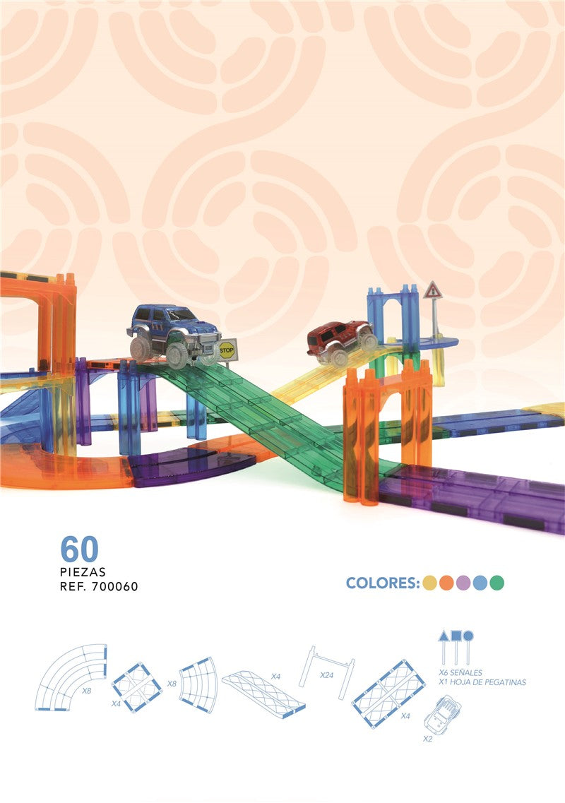 Nomic Vroom 60 piezas – Juego de construcción – Kulturdenda