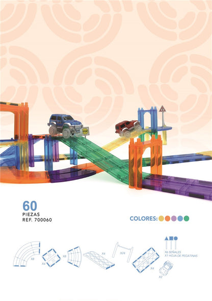Nomic Vroom 60 piezas – Juego de construcción – Kulturdenda