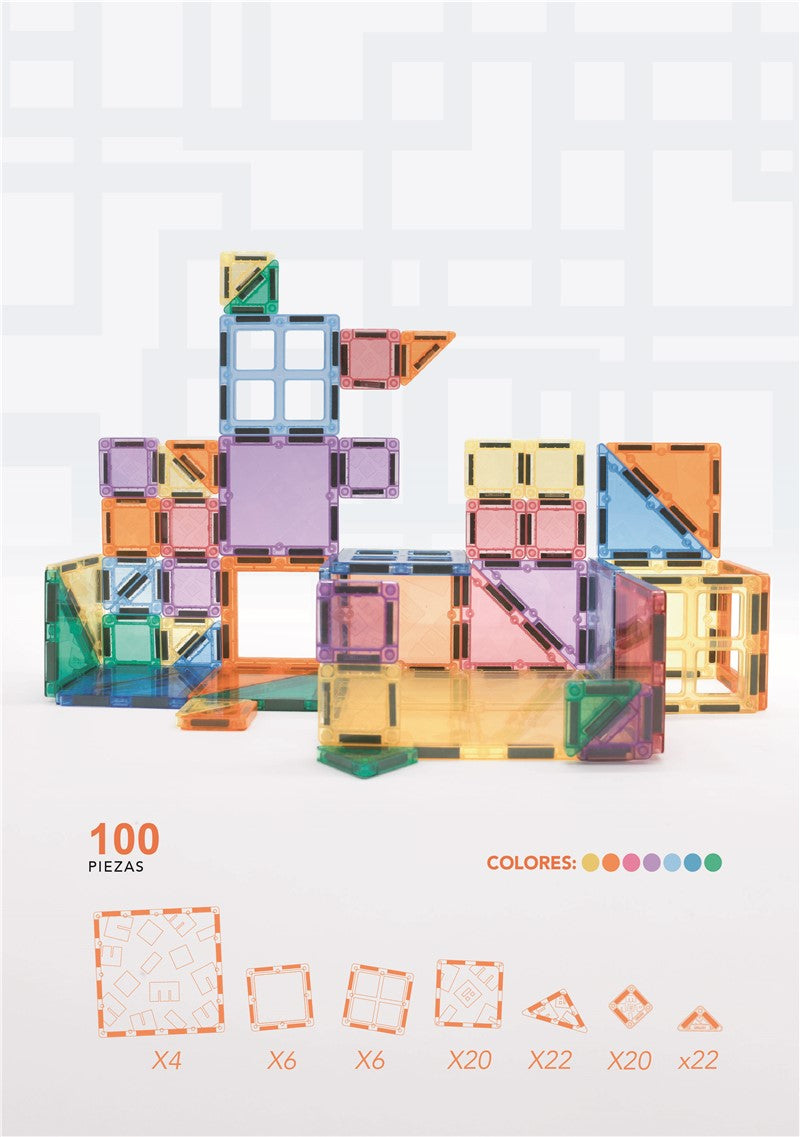 Nomic Clock 100 Piezas – Juego Magnético de Construcción